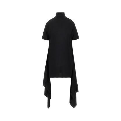 ALAIA Viscose asymmetrical mini dress