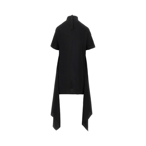 ALAIA Viscose asymmetrical mini dress