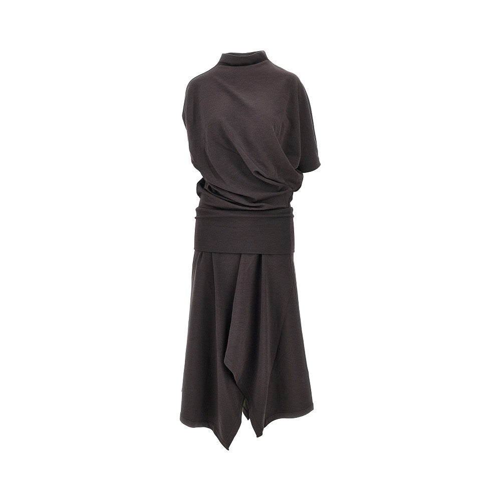 Lemaire 'Twisted' wool-blend jersey dress