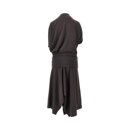 Lemaire 'Twisted' wool-blend jersey dress