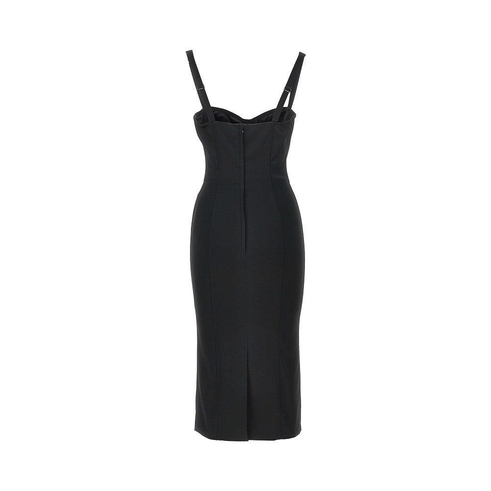 DOLCE&GABBANA Stretch satin midi dress