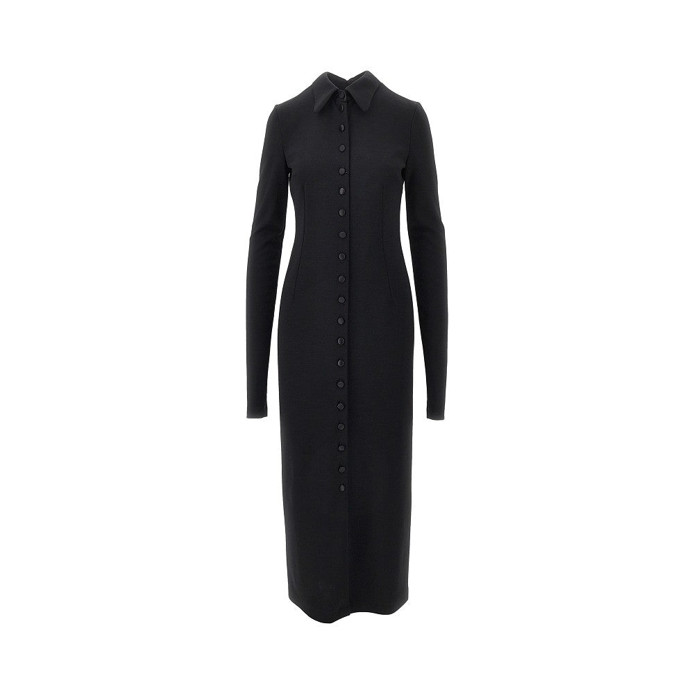 DOLCE&GABBANA Wool-blend jersey midi dress