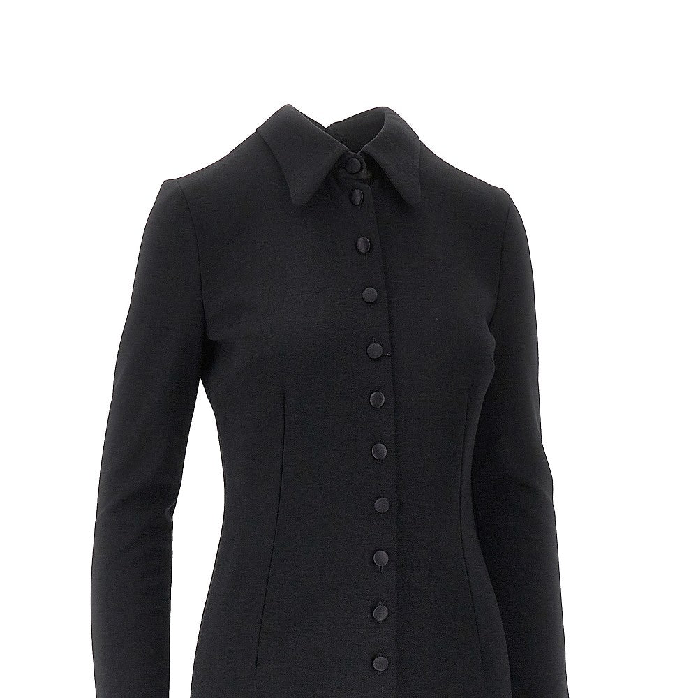 DOLCE&GABBANA Wool-blend jersey midi dress