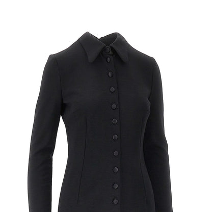 DOLCE&GABBANA Wool-blend jersey midi dress