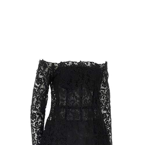 FENDI Macramè lace midi dress