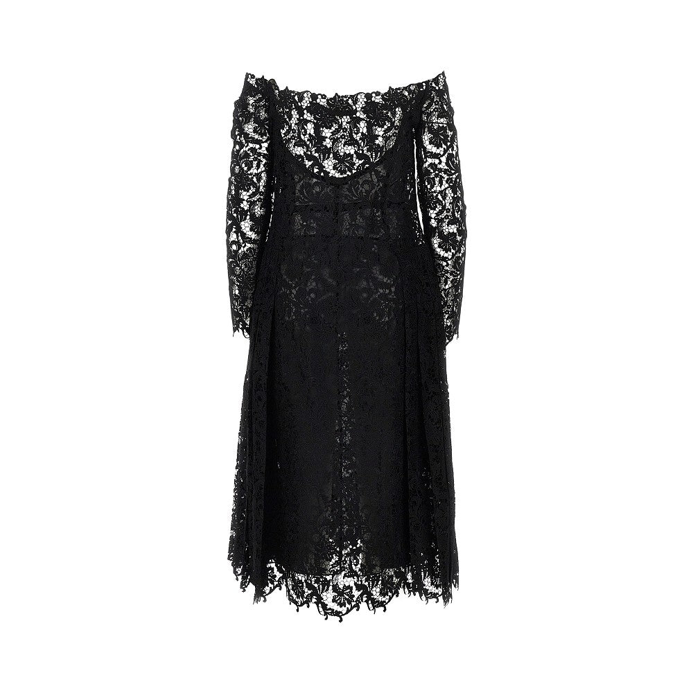 FENDI Macramè lace midi dress