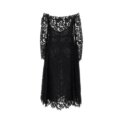 FENDI Macramè lace midi dress