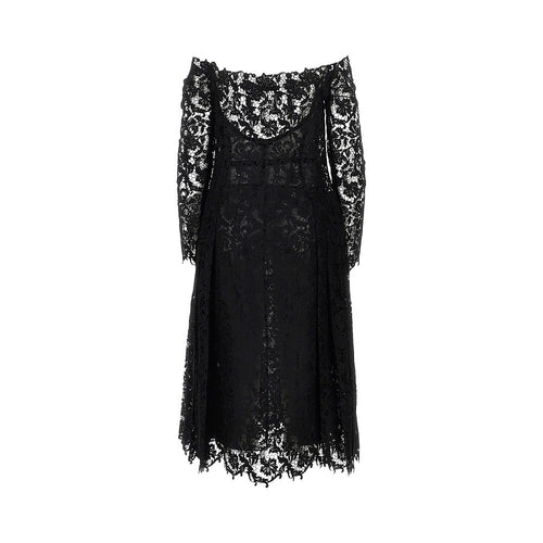FENDI Macramè lace midi dress