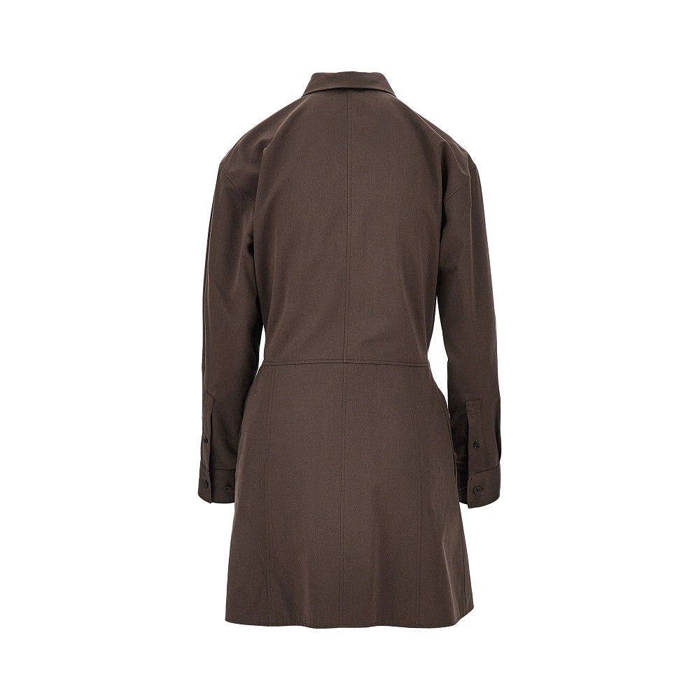 LOEWE Cotton and silk mini shirt dress