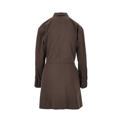 LOEWE Cotton and silk mini shirt dress