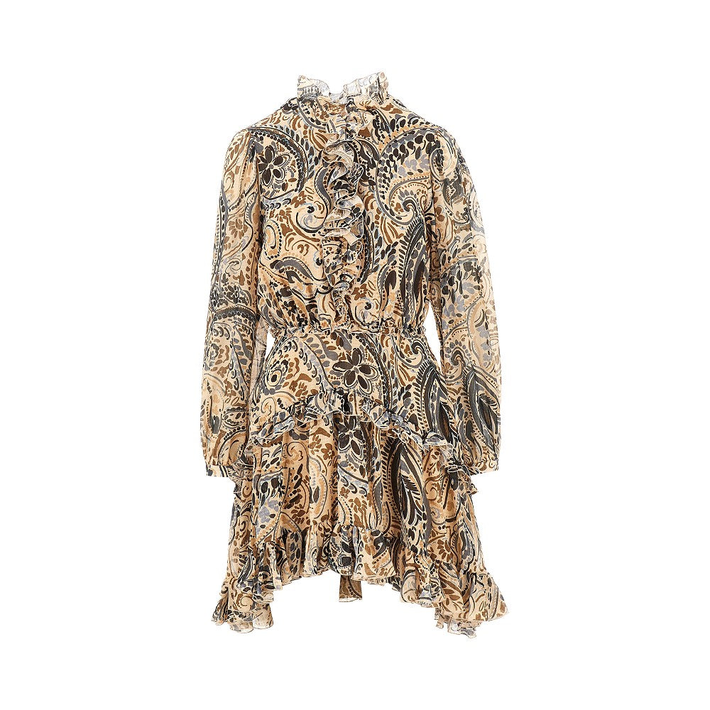 Etro Short dress with floral Paisley print