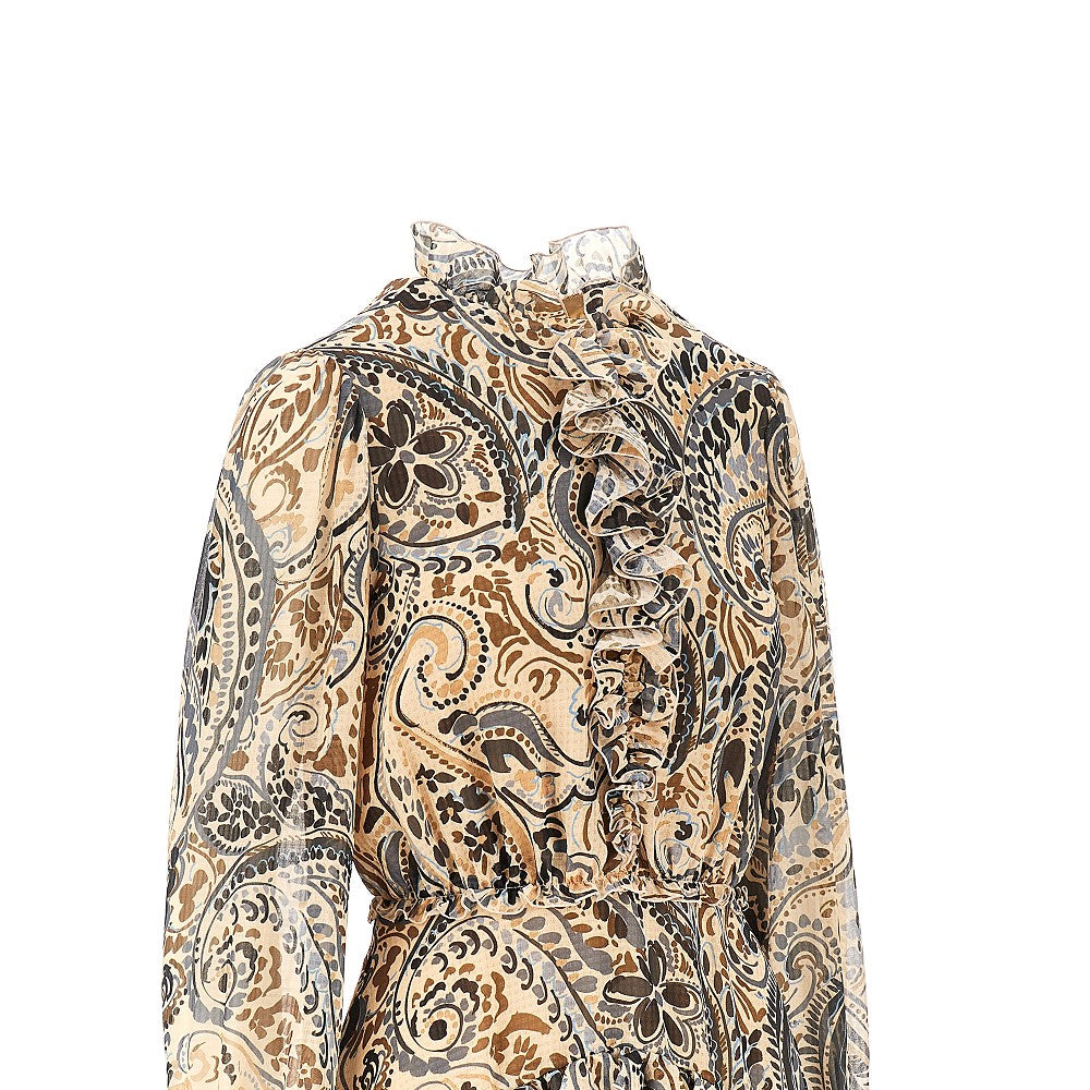 Etro Short dress with floral Paisley print