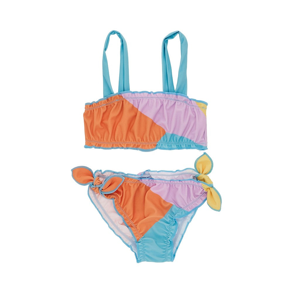 Mayoral Color-block printed bikini