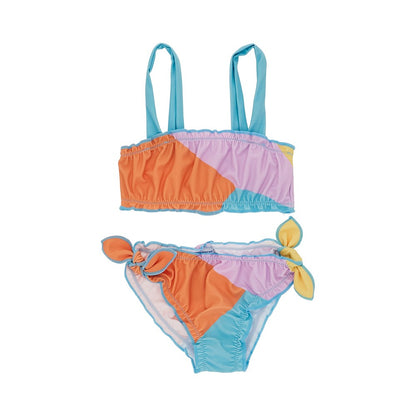 Mayoral Color-block printed bikini