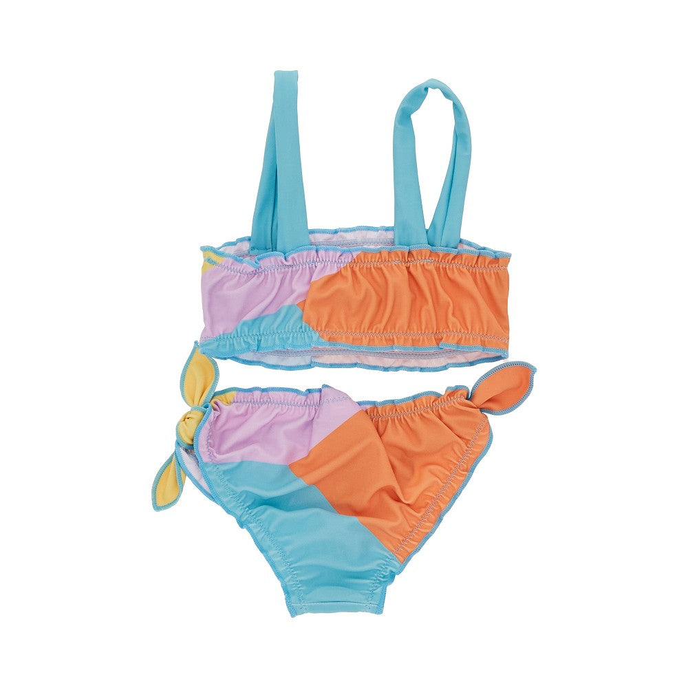 Mayoral Color-block printed bikini