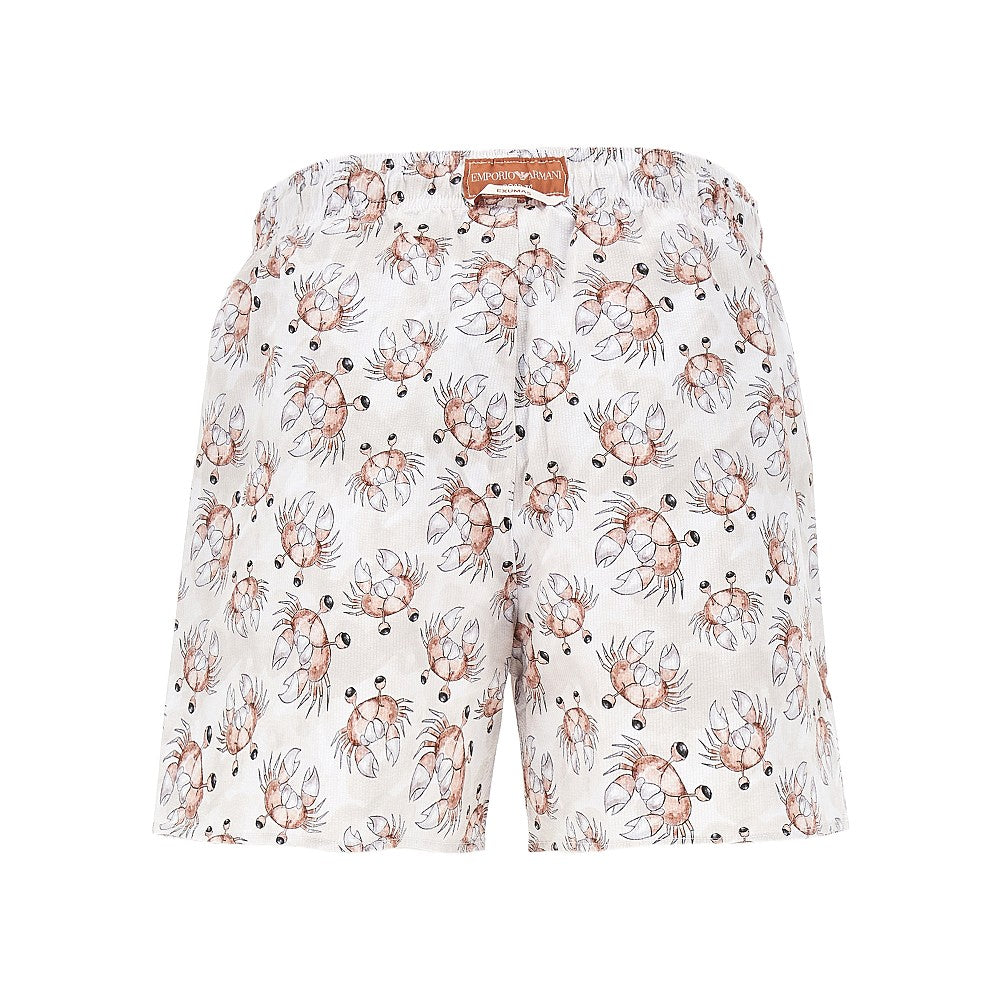 EMPORIO ARMANI Sea Animals print swimshorts