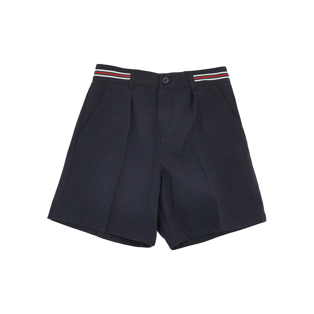 GUCCI Cotton shorts with Web detail