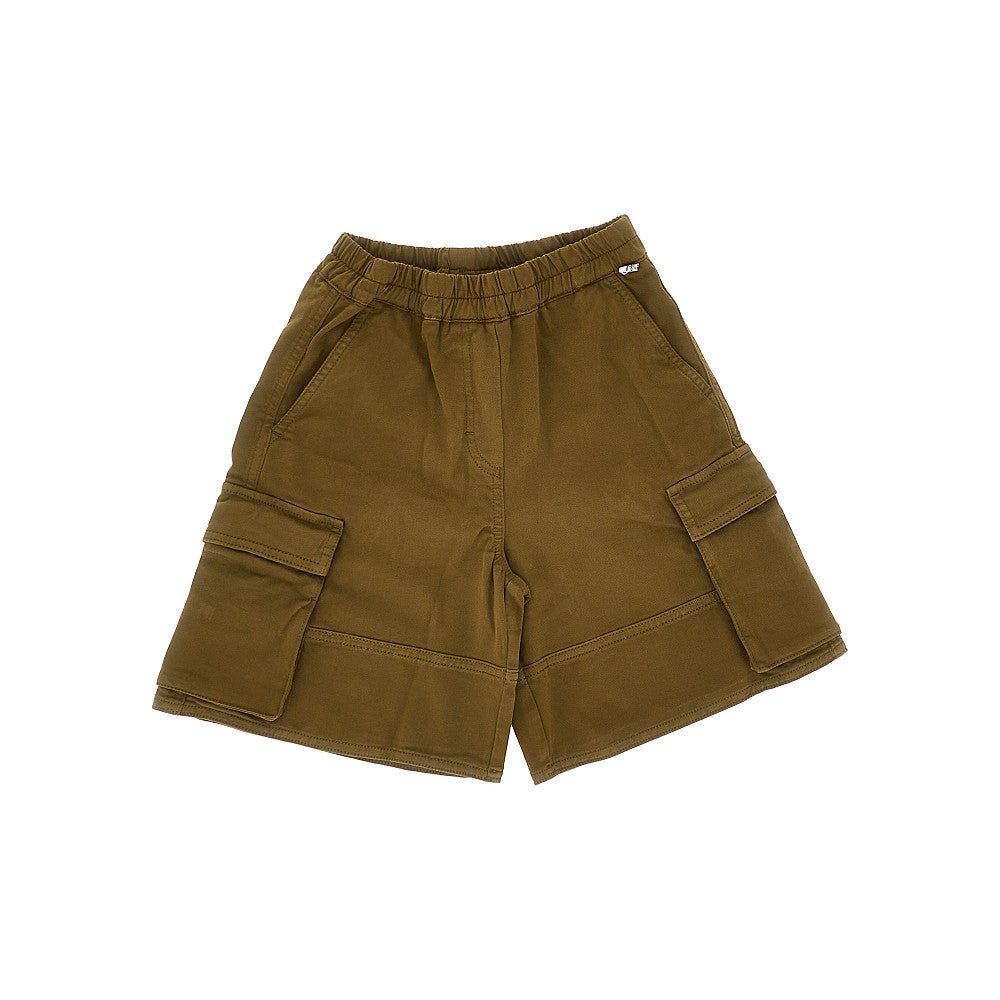 Il Gufo Stretch gabardine cargo shorts