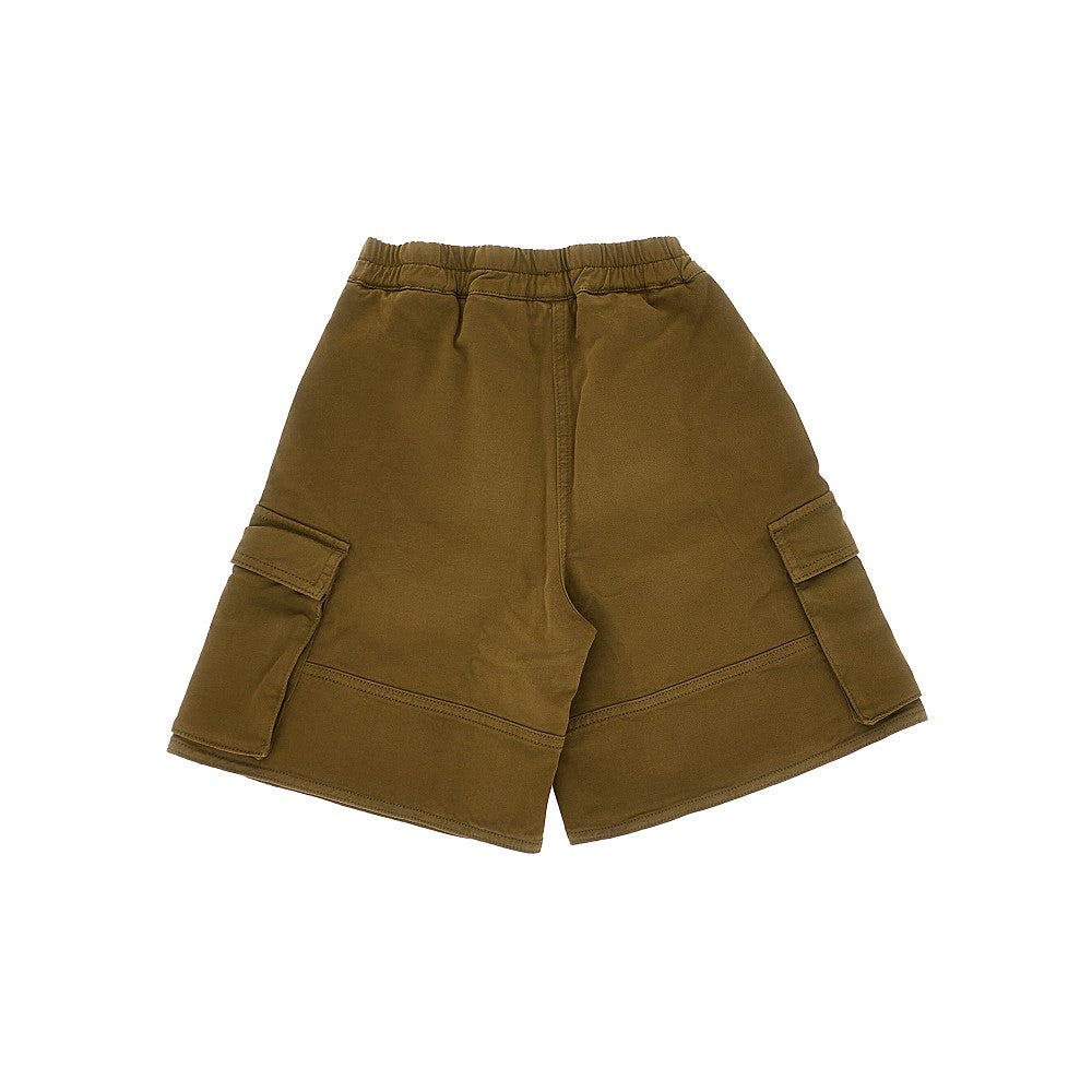 Il Gufo Stretch gabardine cargo shorts