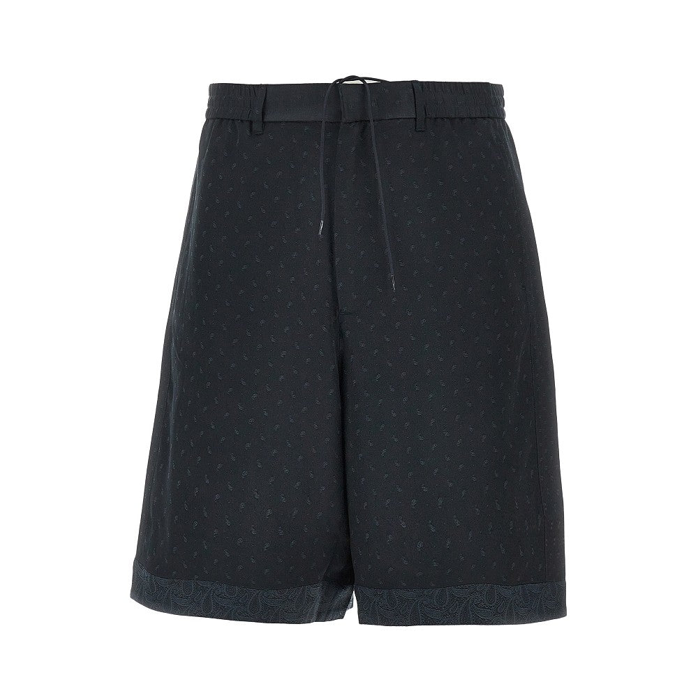 EMPORIO ARMANI Jacquard Paisley fabric shorts