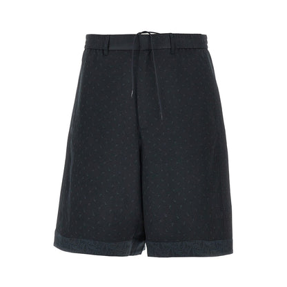 EMPORIO ARMANI Jacquard Paisley fabric shorts