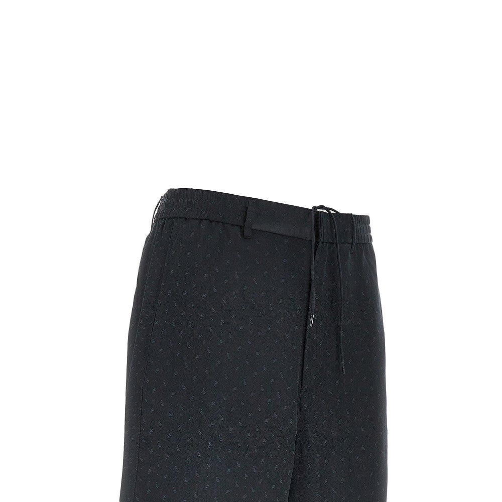 EMPORIO ARMANI Jacquard Paisley fabric shorts