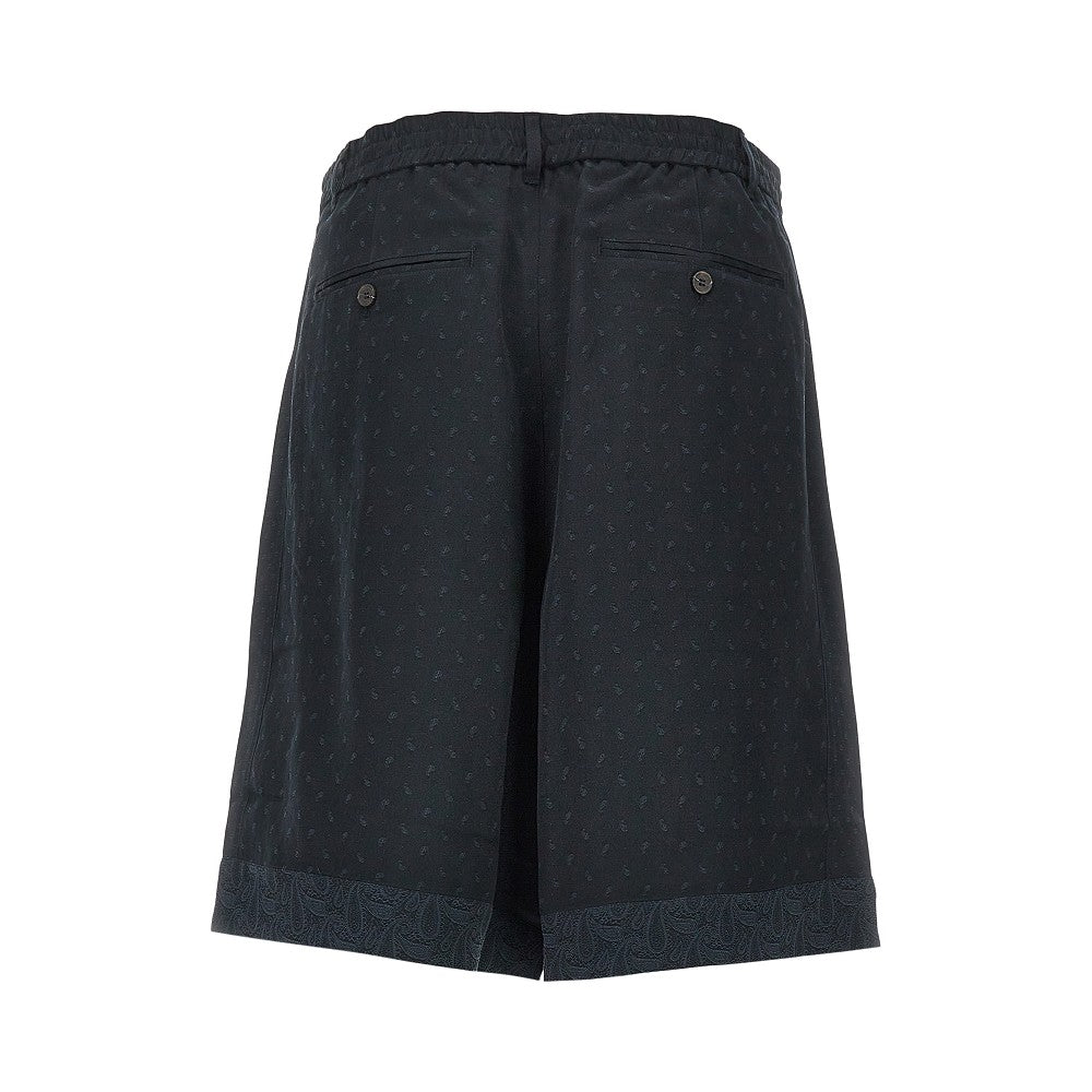 EMPORIO ARMANI Jacquard Paisley fabric shorts