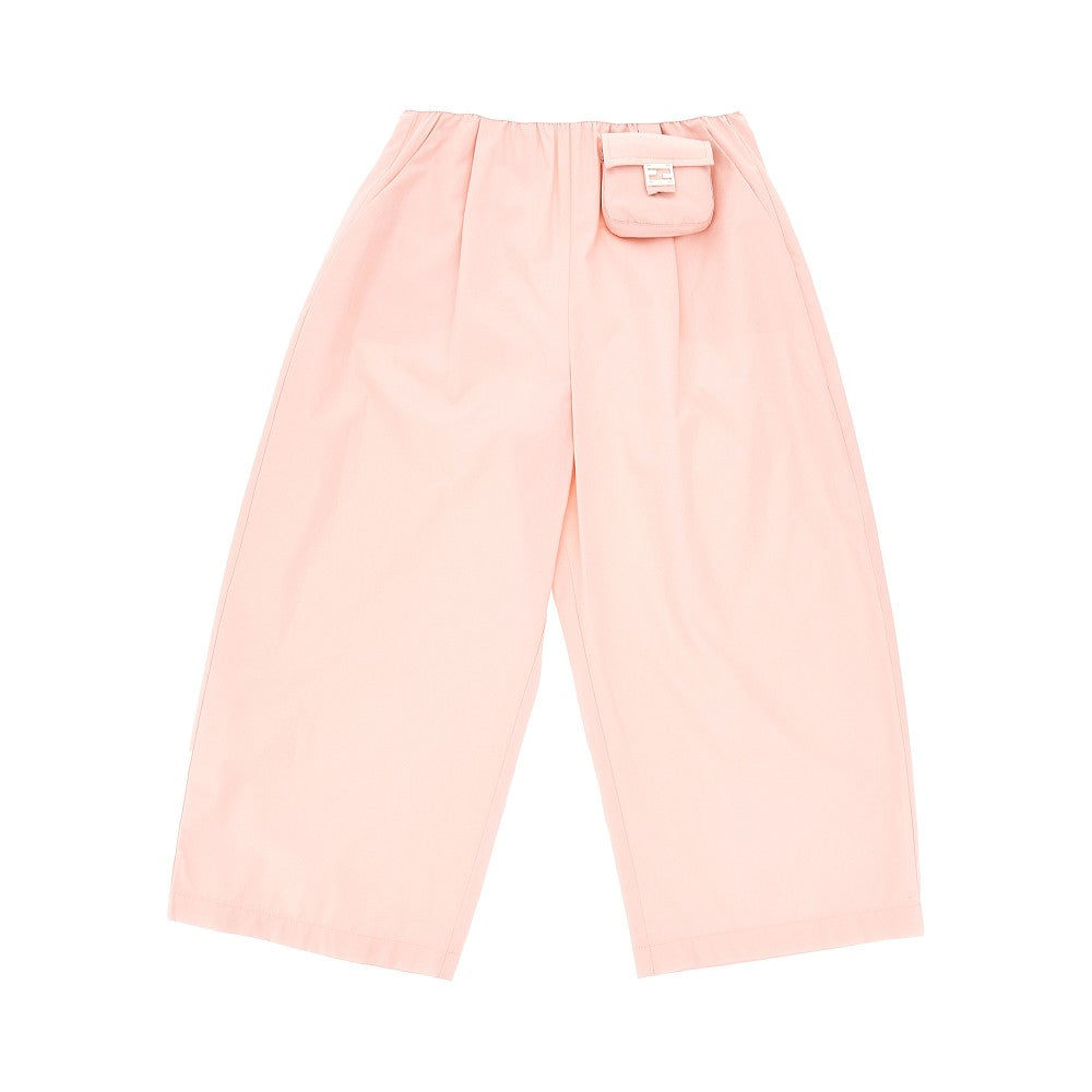 FENDI Poplin pants with Baguette pouch