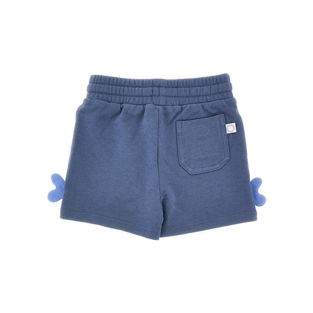 STELLA MCCARTNEY French terry shorts with whale print