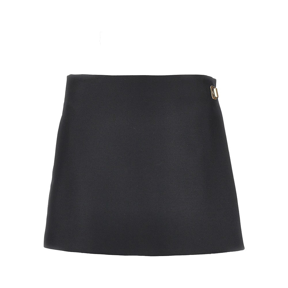 BALENCIAGA Wool and silk tailored mini skort