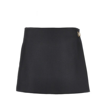 BALENCIAGA Wool and silk tailored mini skort