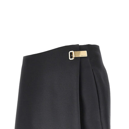 BALENCIAGA Wool and silk tailored mini skort