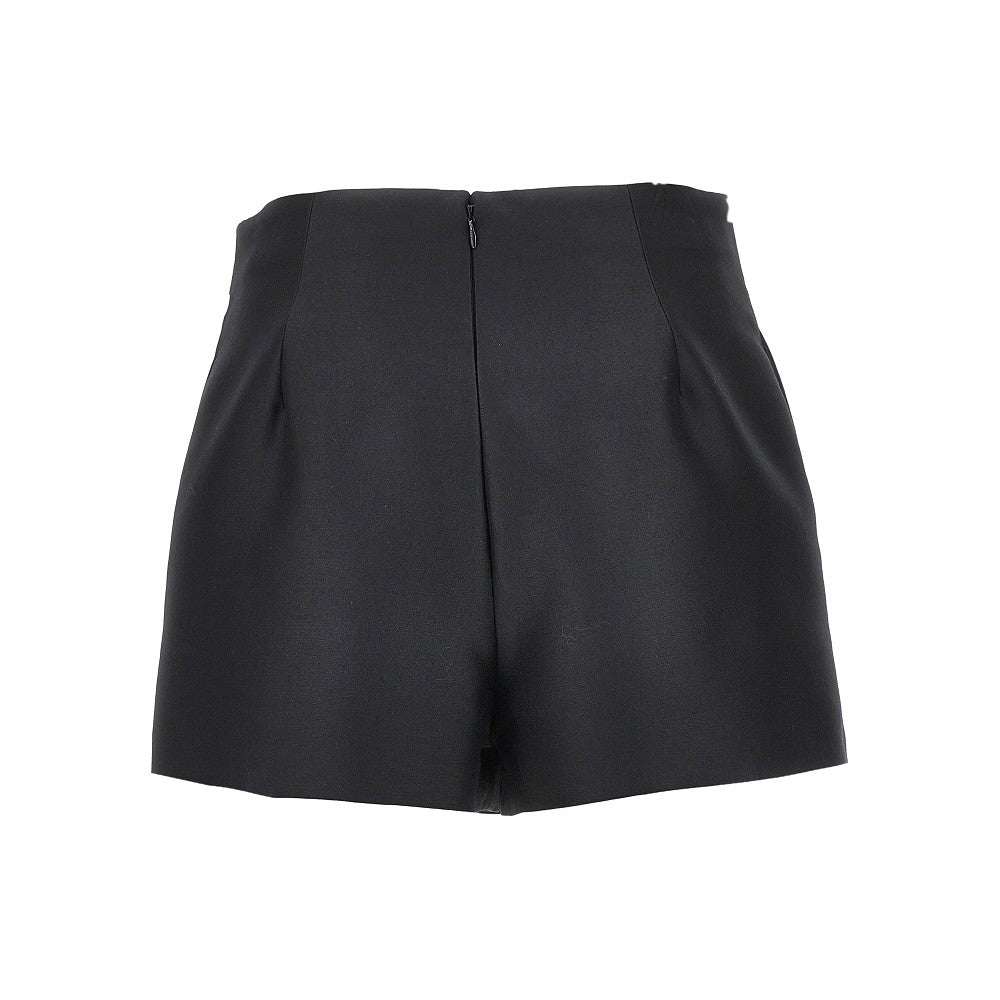 BALENCIAGA Wool and silk tailored mini skort