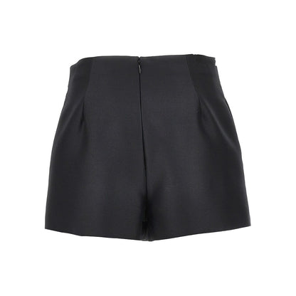BALENCIAGA Wool and silk tailored mini skort