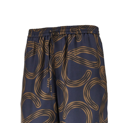 LOEWE Anagram print silk shorts
