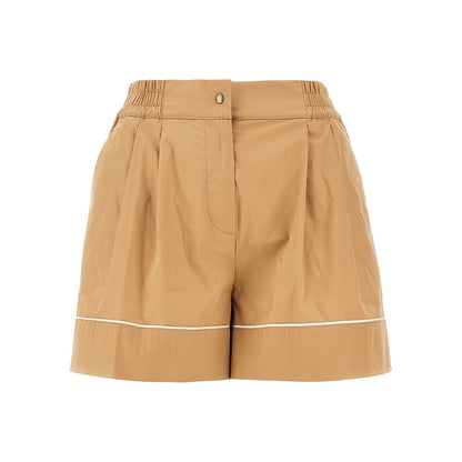 MONCLER Cotton-blend high-rise shorts