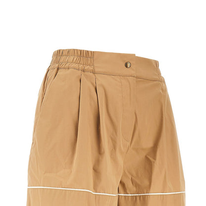 MONCLER Cotton-blend high-rise shorts