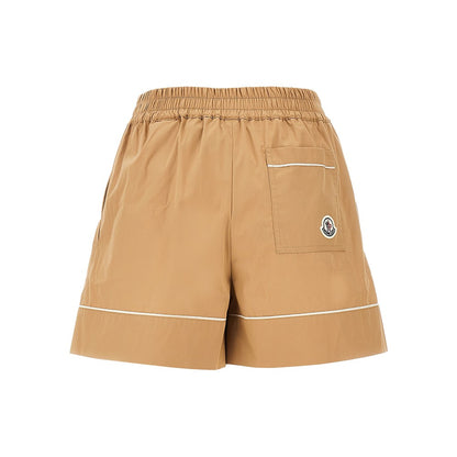 MONCLER Cotton-blend high-rise shorts
