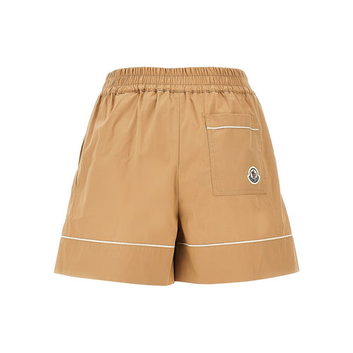 MONCLER Cotton-blend high-rise shorts