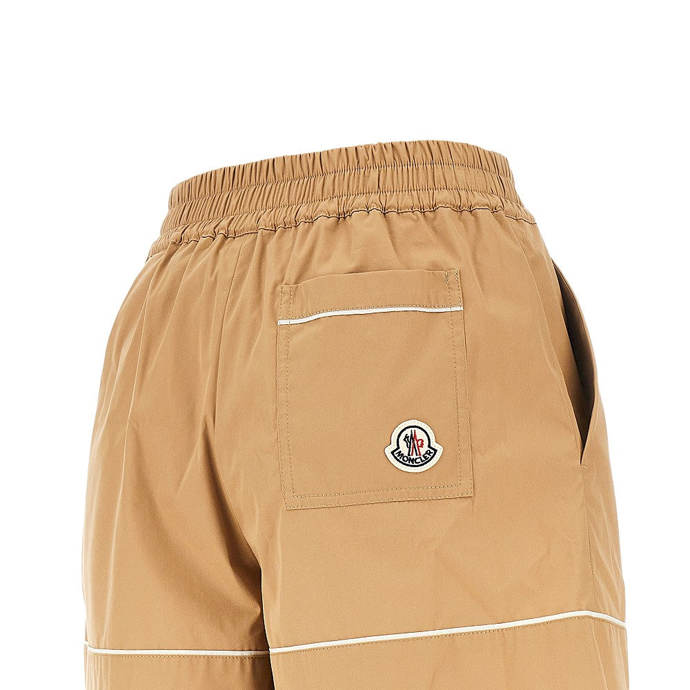 MONCLER Cotton-blend high-rise shorts