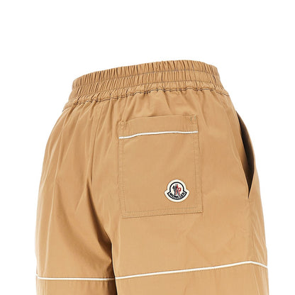 MONCLER Cotton-blend high-rise shorts