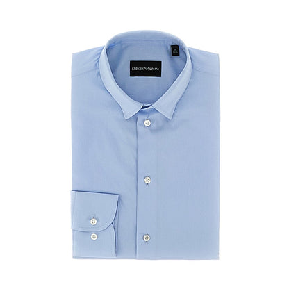 EMPORIO ARMANI Stretch poplin shirt