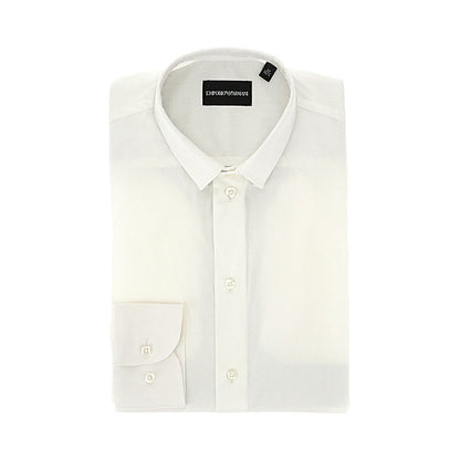 EMPORIO ARMANI Stretch poplin shirt