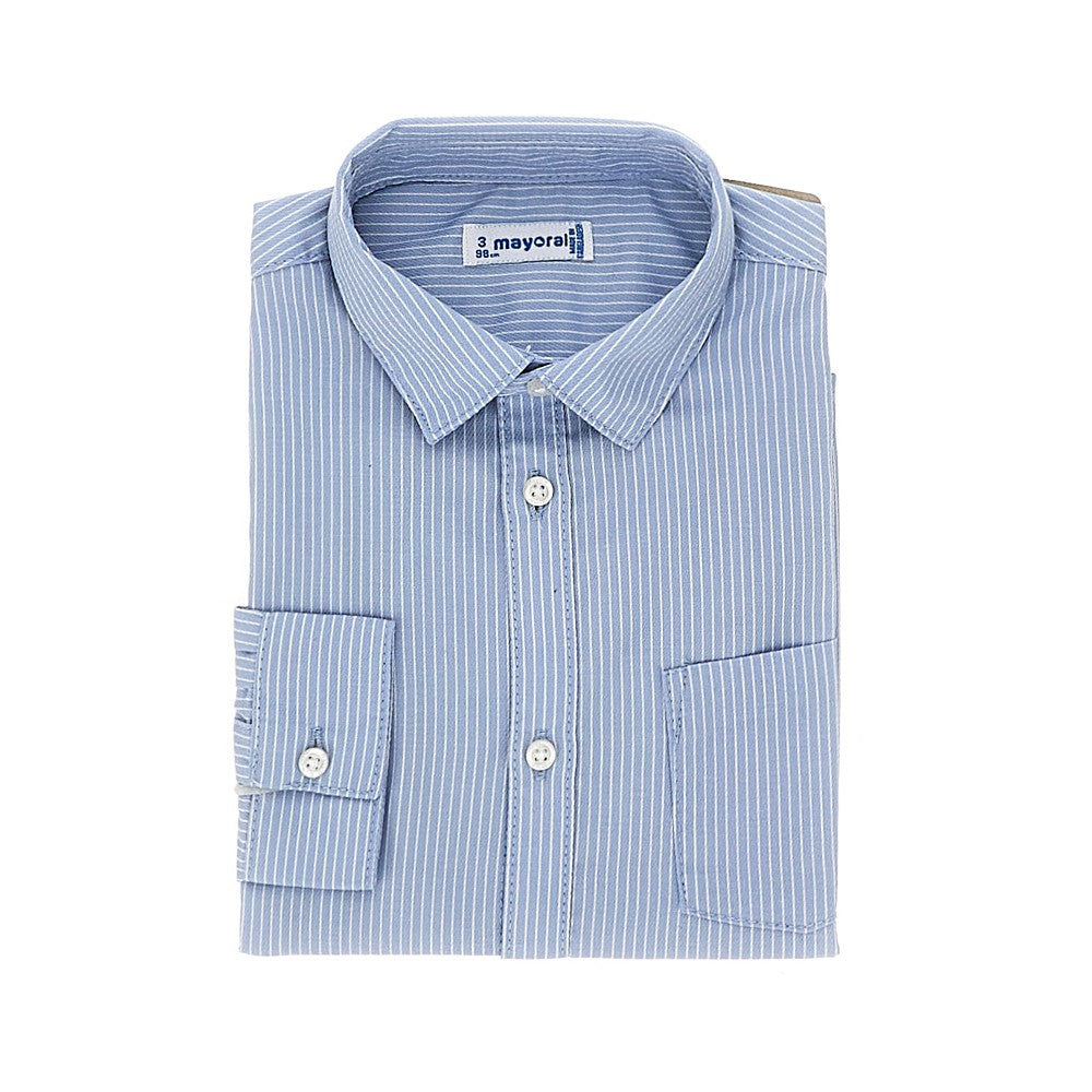 Mayoral Poplin shirt with striped motif