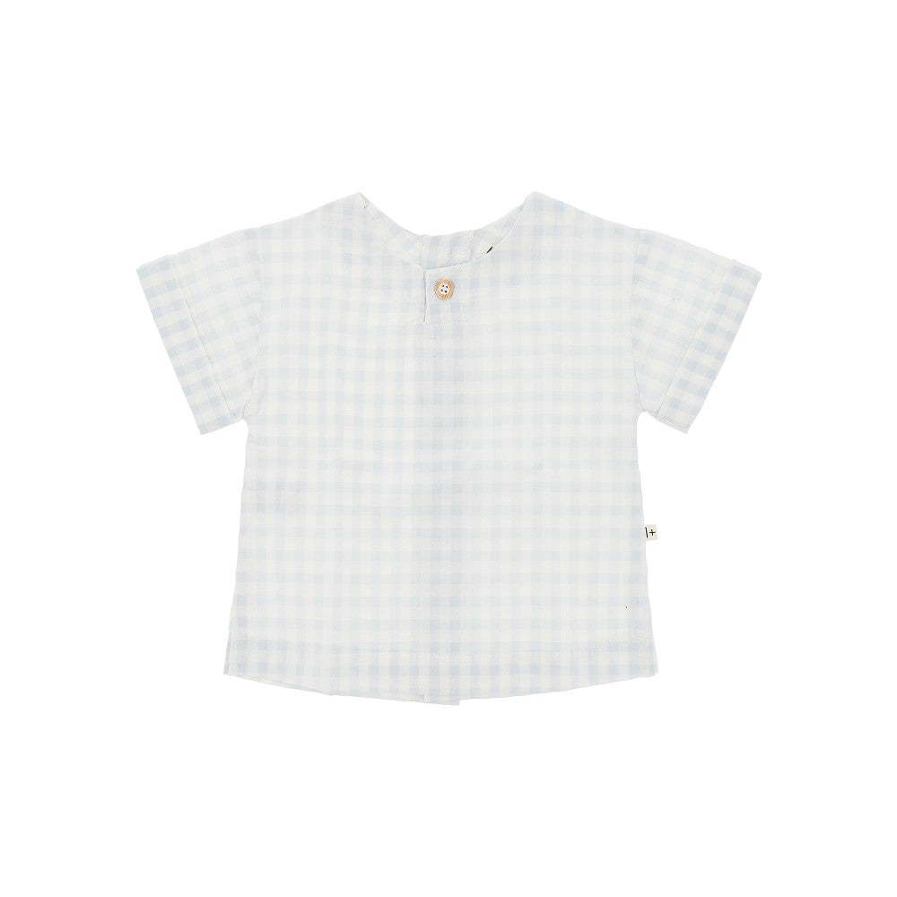 1 + in the Family Check cotton-blend shirt