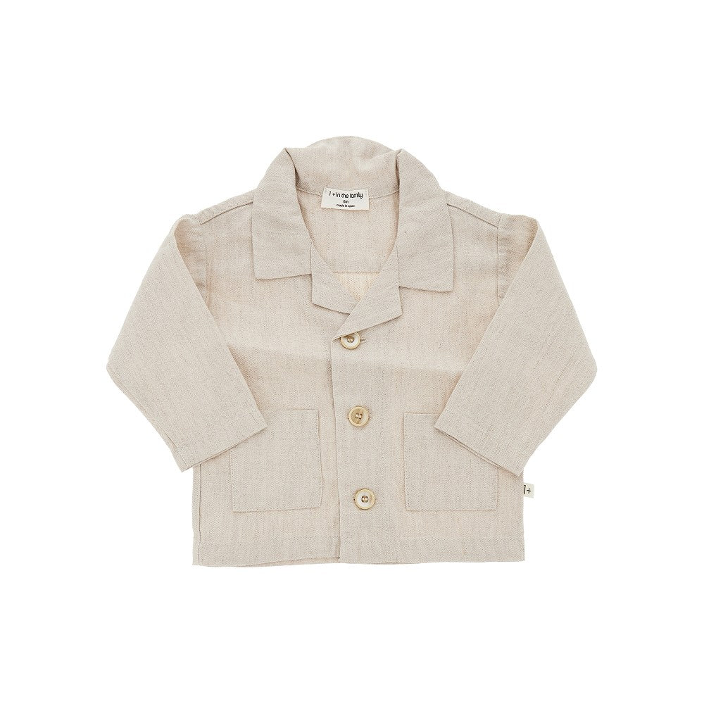 1 + in the Family Linen and cotton shirt jacket