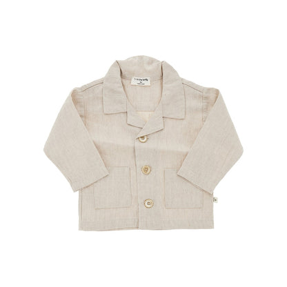 1 + in the Family Linen and cotton shirt jacket