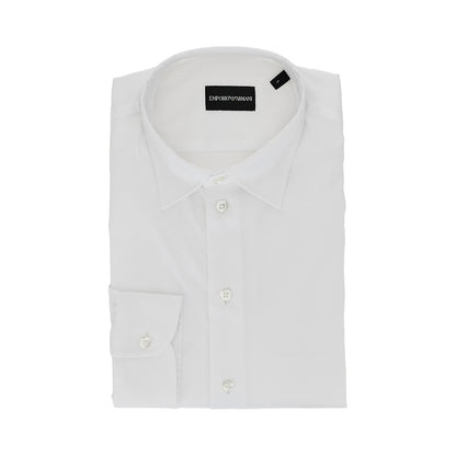 EMPORIO ARMANI Stretch cotton twill shirt