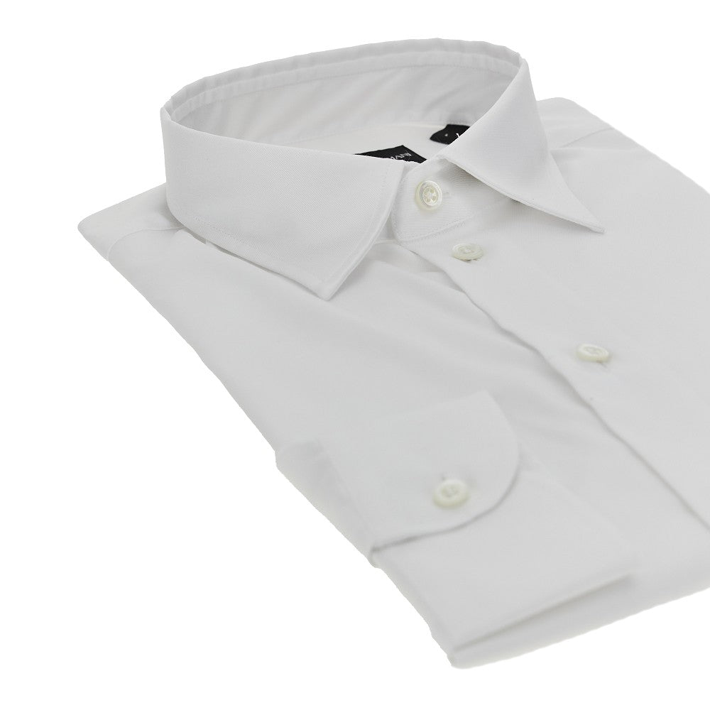 EMPORIO ARMANI Stretch cotton twill shirt