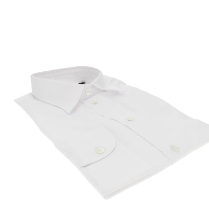 EMPORIO ARMANI Micro-textured cotton shirt